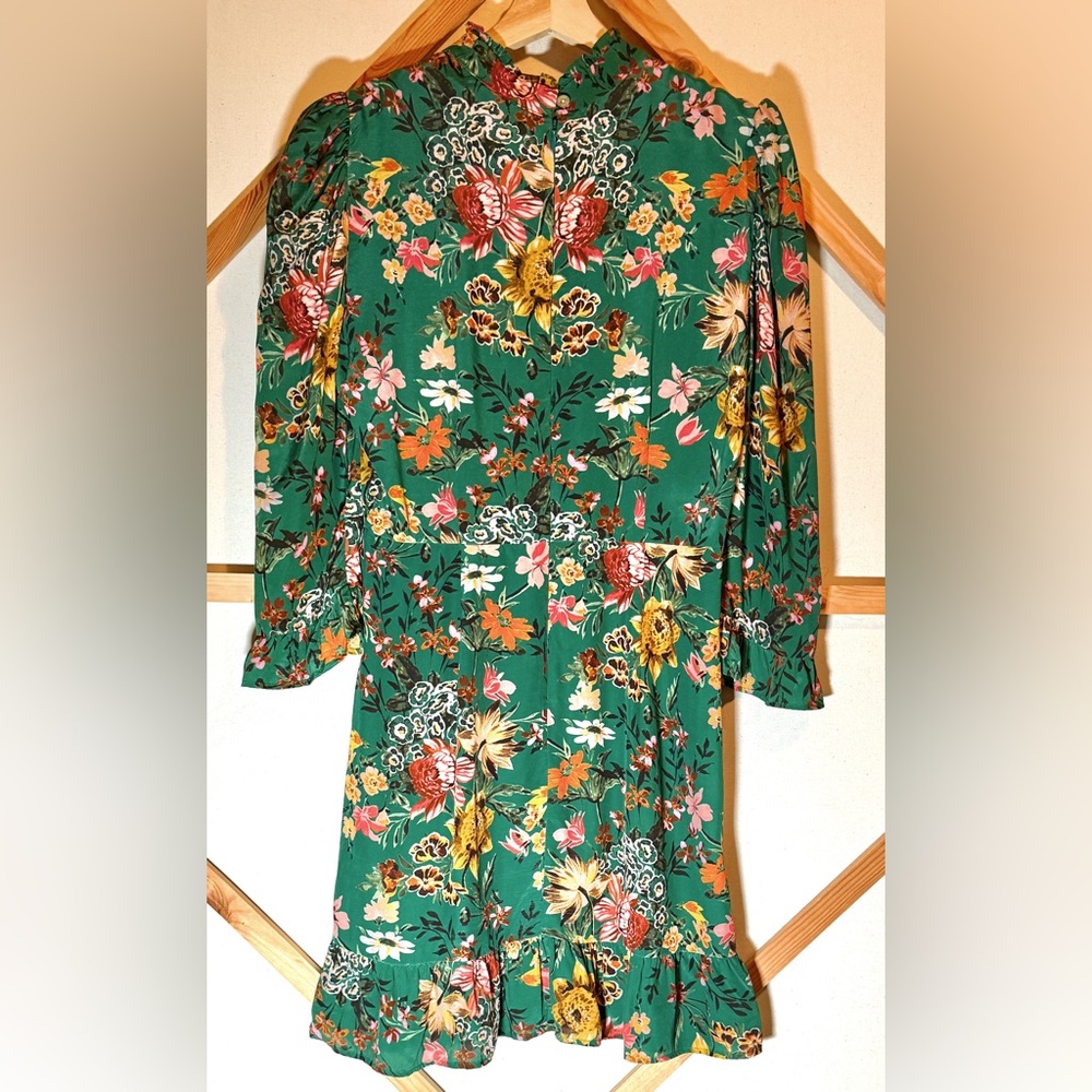 Amour Vert - Floral Brantley Paris Rib Dress Sz M